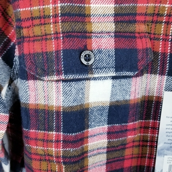 RAINFOREST Flannel Plaid Button Front Shirt NWT - Picture 8 of 11
